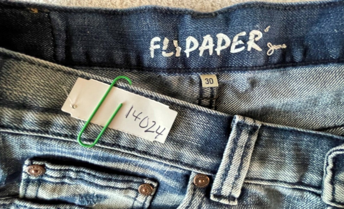 ☆TXT着用☆【FALLETT】☆PINTUCK SMALL STORY LOGO SHORT.S☆ Flypaper men's light blue denim shorts size 30 | eBay