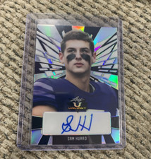 2022 Leaf Valiant Navy Blue SAM HUARD Auto Rc  /20 CAL POLY FOOTBALL WASHINGTON