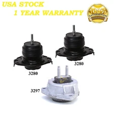 3PCS MOTOR & TRANS MOUNT FIT Dodge Durango 2WD 3.6L, 5.7L 2011-2024