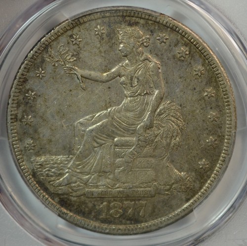 1877 S Trade dollar, PCGS AU50 - Picture 2 of 3