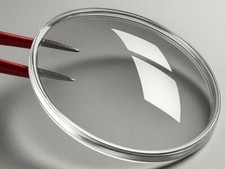 Pan Shape Watch Sapphire Crystal Dia 34.8 3.3 2.4mm AR Blue Coated