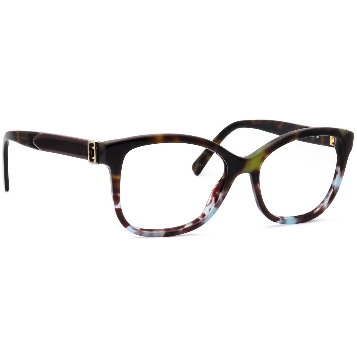 Burberry Eyeglasses B 2252 3636 Green Blue Havana Frame Italy 52[]16 140