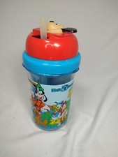 Vintage 1980s Disney Kid's Rotating Sippie Cup- Shows The Different Parks