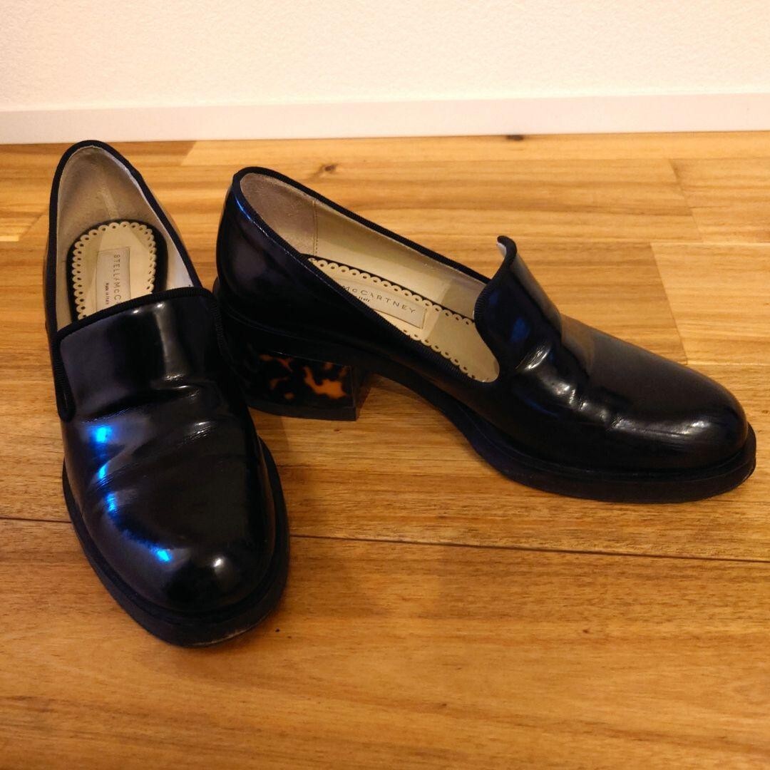 STELLA McCARTNEY ローファー Stella McCartney Loafers Shoes tortoiseshell Black Size