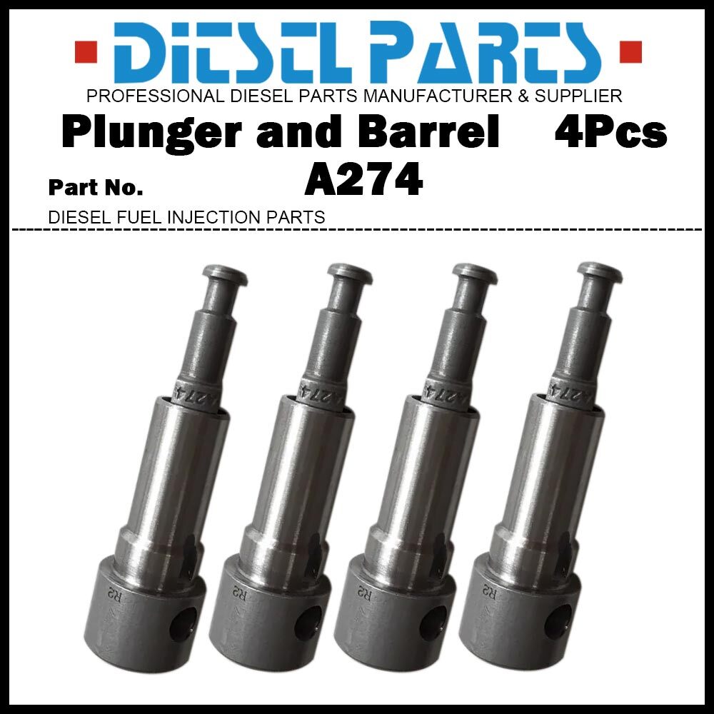 4x Injection Pump Element Plunger and Barrel A274 131154
