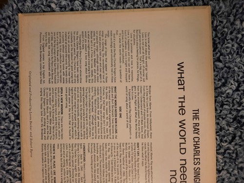 Ray Charles Singers: What the World Needs Now is Love. Vinyl Record LP 1966 - Picture 10 of 10