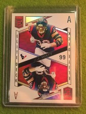 JJ WATT PRIZM REFRACTOR 2018 Donruss Elite Deck SP HOUSTON TEXANS
