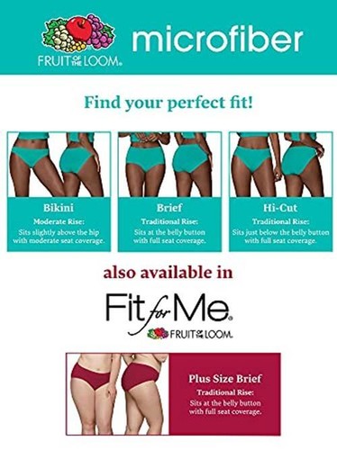 Fruit of the Loom Women's Size Underwear, Assorted Fit Types , Colors , Sizes - Picture 46 of 52
