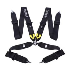 Sparco 4 Point Snap-On 3" Racing Seat Belt Harness Quick release black