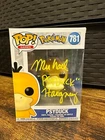 JSA Signed Micheal Haigney Funko Pop! Vinyl: Pokémon Psyduck 781 w Protector Dmg