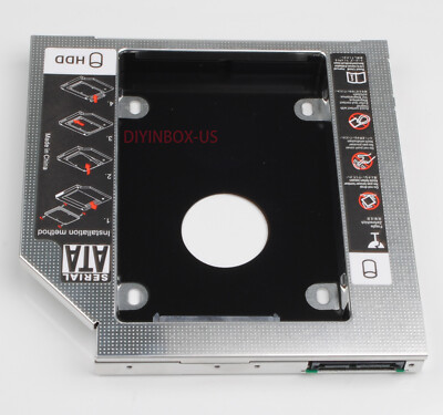 2nd SATA HDD SSD Hard Drive Caddy Optical Adapter For HP Pavilion DV6  dv6-6110