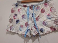 Peter Alexander Pyjama Shorts XL  Elastic waist Palms Christmas Baubles