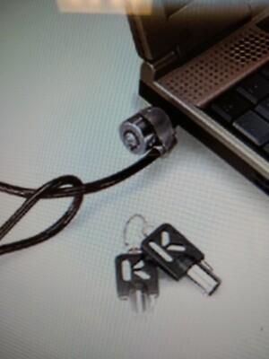 Model #64032-A Kensington Master Lock NOTEBOOK SECURITY CABLE w/ KEYS -Brand New