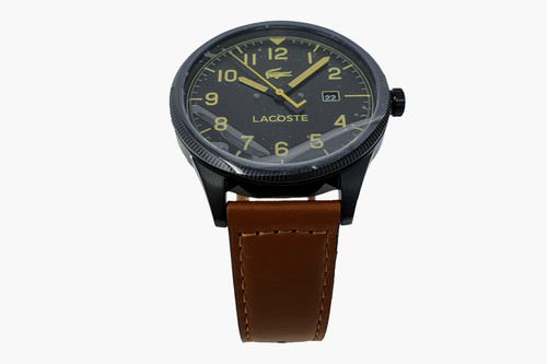 Lacoste Mens Analogue Classic Quartz Watch with Leather Strap 2011021 - 第 1/3 張圖片