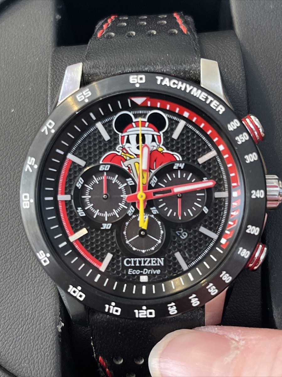 Citizen Eco-Drive Disney Mickey Mouse Racer Chronograph Watch