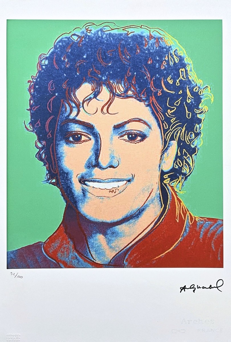 ANDY WARHOL - Michael Jackson - signed, numbered edition 52/100