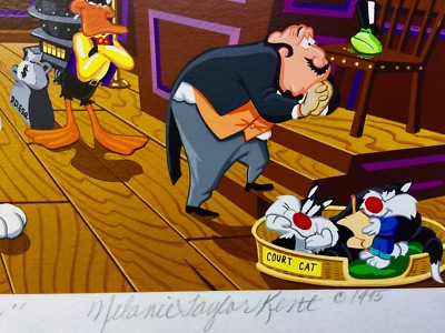 Melanie Taylor Kent Court Tune Hand Signed Serigraph Art Looney