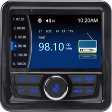 Audio Systems Marine Gauge Receiver - Weatherproof, 4-Inch Display Screen, Built
