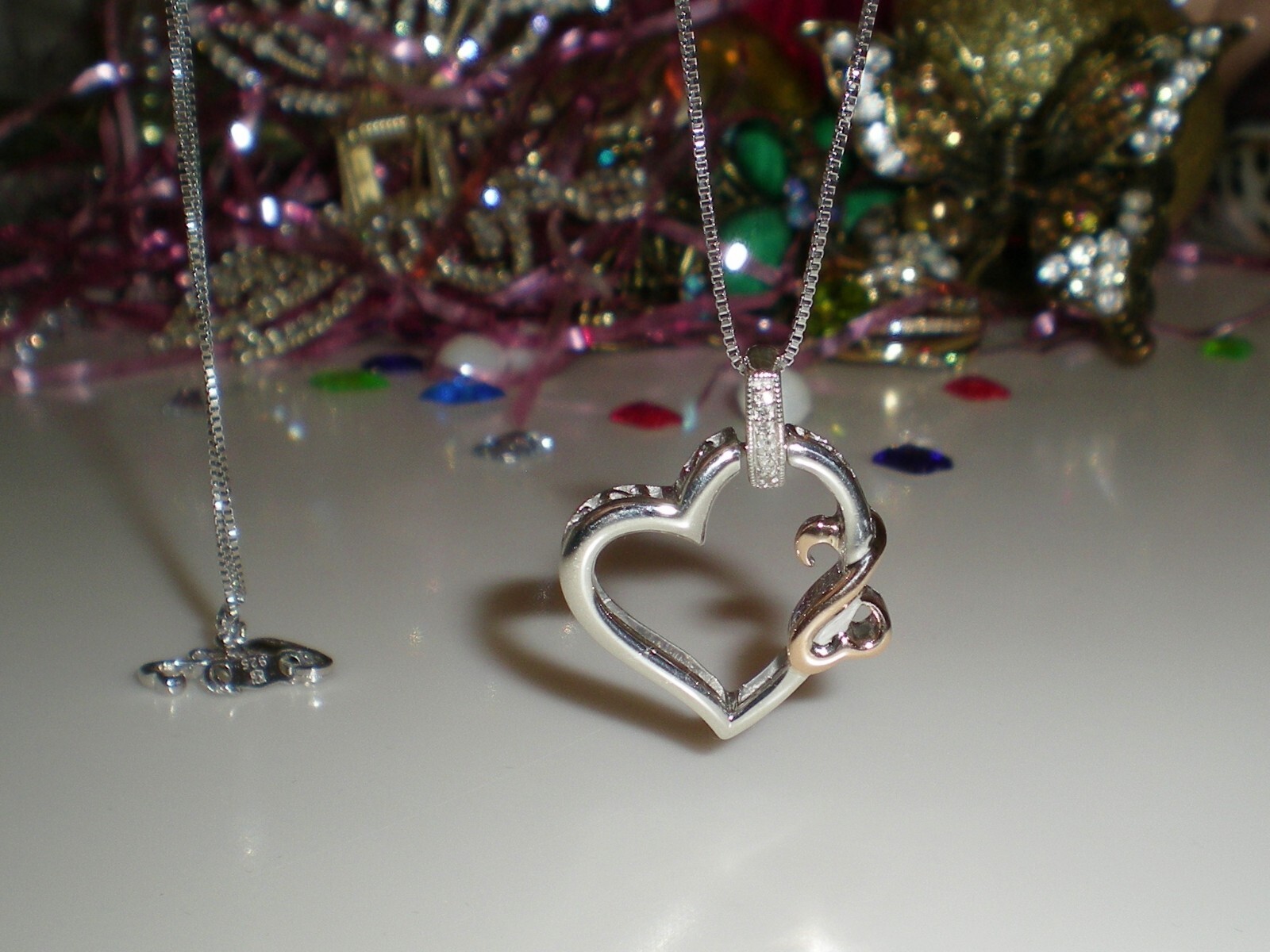 Jane Seymour Necklace From Kays Jane Seymour Open Hearts SS 14K RG