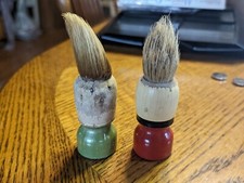 2 Vintage Horse Hair Shaving Brushes Unbranded