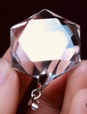 The Energy Of Unconditional Love radiates from this Mercaba pendant