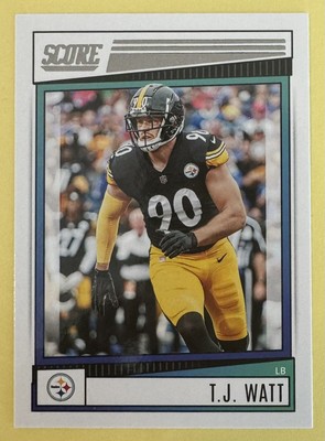 2022 Panini Score Football Card T.J. Watt #216 - Pittsburgh 