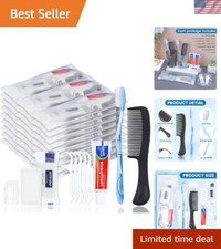 50 Sets Personal Hygiene Kit Basic Toiletry Kits Homeless Supplies Bulk for W...
