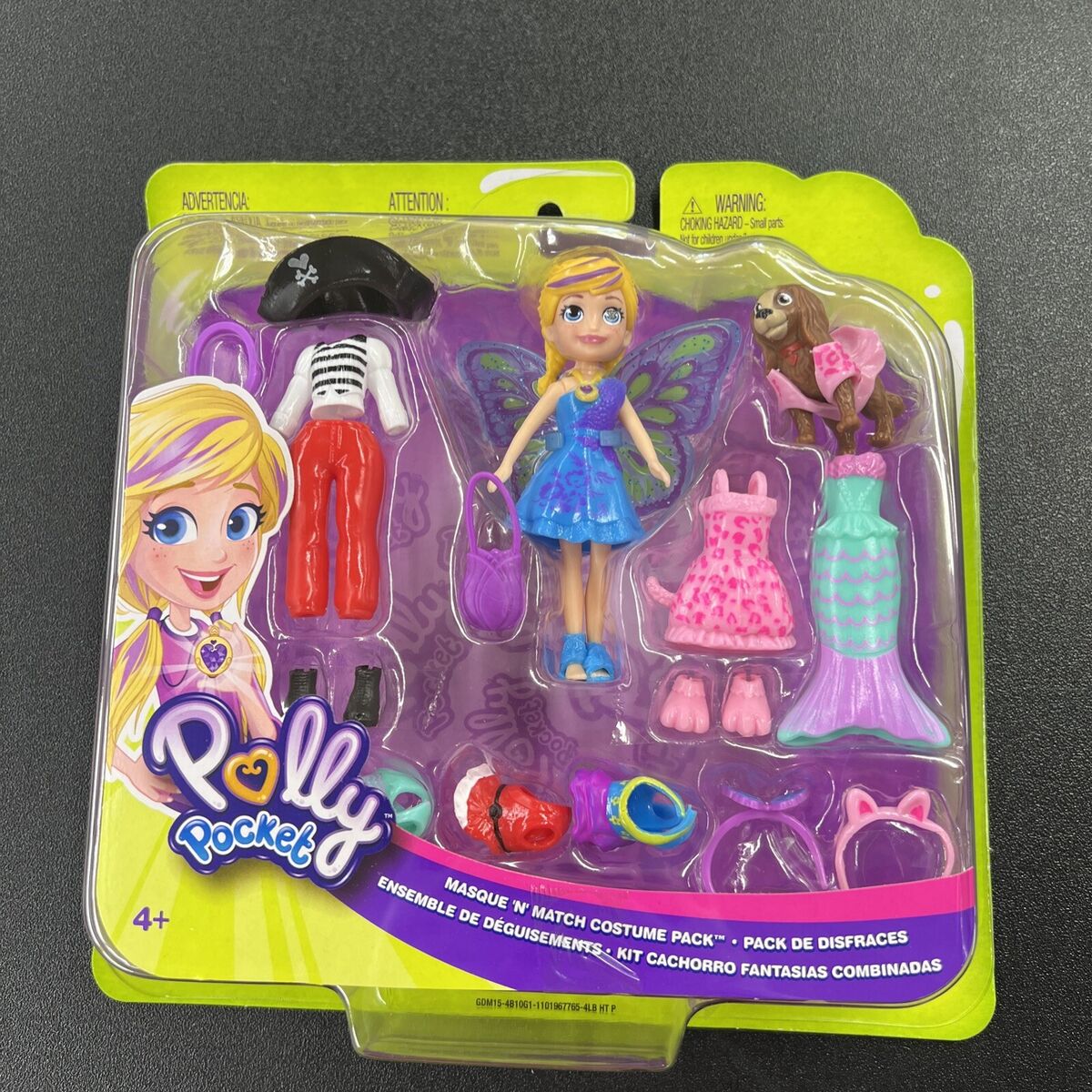 POLLY KIT POLLY + PET COM FANTASIAS - GDM15 - MATTEL –