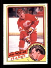 1984-85 O-Pee-Chee #233 Jim Peplinski - Crease Free