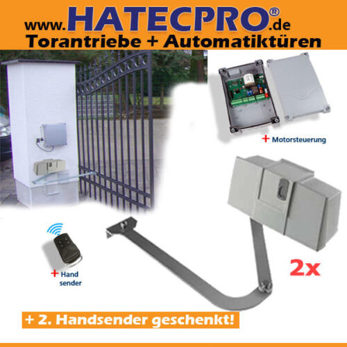 Lever arm gate drive HATECPRO® SuperSimply up to 10 m/2-flg. Eco, rotary gate courtyard gate - Picture 1 of 2