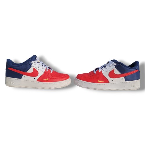 Nike Air Force 1 2017 Independence Day Obsidian White Red Blue 6Y - Picture 4 of 8