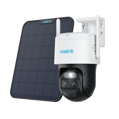 Reolink 4MP PTZ Überwachungskamera Akku 360° Ansicht mit 6W Schwarz Solarpanel