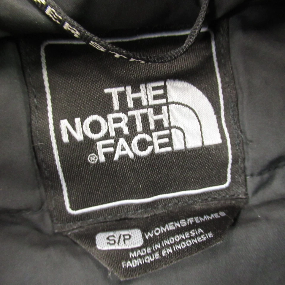 Chaqueta North Face Mujer Pequeña Manga Larga Bolsillos con Cremallera Completa Exterior Negra Foto 3 de 4
