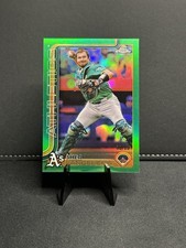 2025 Topps Chrome Shea Langeliers /99 Green Refractor #58 A’s