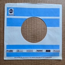 ABC Records Company Sleeve NO RECORD 45 7"