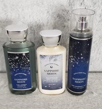 BATH & BODY WORKS               SAPPHIRE MOON SET OF 3