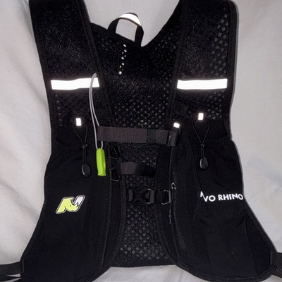 Nevo Rhino Black Hydration Pack 1500ml Reservoir Adjustable Reflective 3 Pockets