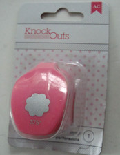 NEW SEALED American Crafts Knock Outs Pink Punch 0.375 Inch Flower 368883