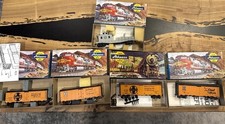 Group Lot Of 5 Vintage Athearn Ho Train Cars Santa Fe