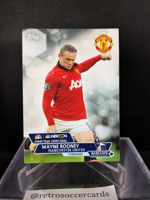 2014 Topps X NBCSN Premier League Team Gold 2013 Wayne Rooney Manchester United