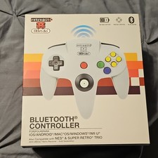 Retro-Bit Bluetooth Controller Gray, USB/Blue...