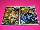 Crash: Mind Over Mutant & Titans Nintendo Wii Video Game Lot Tested Free Shippin