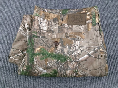#ad Cabela#x27;s Men#x27;s Hunting Cargo Pants 42R 44x32 Brown Realtree AP Camo Outdoor Zonz $24.99