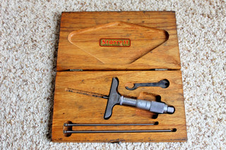 Starrett No. 440 Depth Gauge Micrometer Made in USA