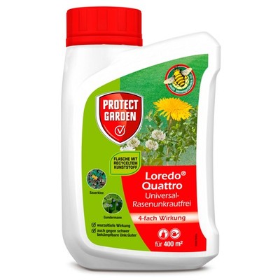 Protect Garden Loredo Quattro Universal-Rasenunkrautfrei 400ml Unkrautvernichter
