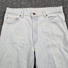 VTG 90s Levi's 550 Jeans Men 36x30 Blue Light Wash Relaxed Tapered USA Denim
