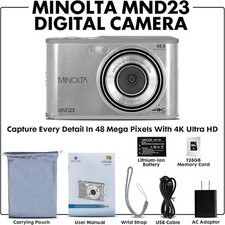 Minolta 48MP Digital Camera Rear Selfie Lens ...