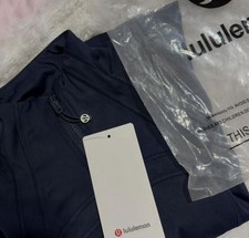 lululemon Womens s Navy Full Zip Nylon Jacket...