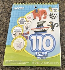 Perler Beads Pattern Book Volume 1 Full Size 110 Patterns 28 Sheets