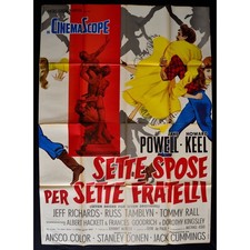 manifesto SETTE 7 SPOSE PER 7 FRATELLI Jane Powell Howard Keel B A275